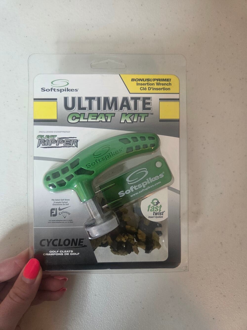Softspikes Ultimate Cleat Kit Cyclone Golf Fast Twist Cleat Ripper NIB